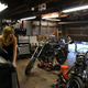 Halweg in the garage. Photo by B. David Zarley.